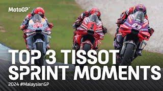 Top 3 #TissotSprint moments!  | 2024 #MalaysianGP