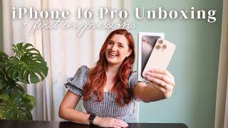 iPhone 16 Pro Unboxing & First Impressions of the NEW Desert Titanium Color & Camera Control Button