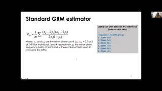 Heritability of individual level data - Concepts and tools, part 2