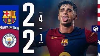 HIGHLIGHTS | FC BARCELONA 2 (4 - 1) 2 MANCHESTER CITY | USA TOUR 2024