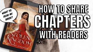 How to share a chapter excerpt (or two) with readers to market your book!