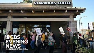 Why Starbucks and Amazon workers are striking