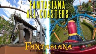 Fantasiana All Coasters Onrides POV 4K | Wild Train and Fridolin's Zauberexpress Front Back and Off