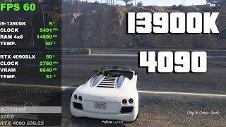 i9 13900K + 4090 | GTA 5 Gameplay & Benchmarks