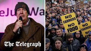 British farmers and Jeremy Clarkson protest Reeves' inheritance tax raid in London