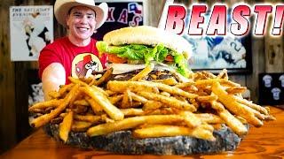 Attempting to take down the "BEAST"! One of Houston's BIGGEST burgers!!!