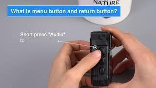 BOBLOV Q&A : Which are the Menu & Return Button of BOBLOV T5 Body Camera and How They Work?