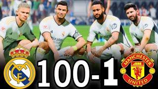 FC 24 -MESSI RONALDO NEYMAR & MBAPPE | ALL STARS |  AL NASSR 100-0 MANCHESTER UNITED