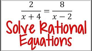 How to Solve a Rational Equation by Eliminating the Denominators & Check for Extraneous Solutions