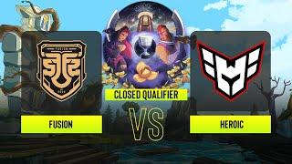 Dota2 - FUSION vs Heroic - ESL One - Bangkok: South America Closed Qualifier