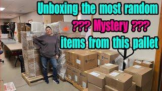 Unboxing the most random MYSTERY items from this pallet! Check out the amazing finds!