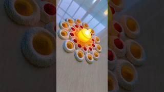 Simple and Easy Rangoli designs for beginners #shorts #rangolidesigns #latestrangoli #kolam