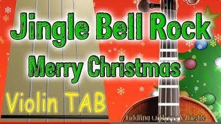 Jingle Bell Rock - Merry Christmas - Violin - Play Along Tab Tutorial