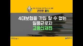 4대보험을 가입할 수 없는 현장의 일용근로자   고용산재편