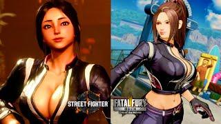 Street Fighter 6 vs Fatal Fury COTW - Mai Shiranui Comparison