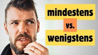 Ein feiner Unterschied! | MINDESTENS vs. WENIGSTENS | Learn German A2/B1