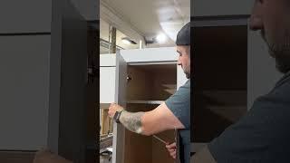 Crooked doors? Adjust with three simple screws! #DIY #HomeImprovement #Cabinetry #ConcealedHinges