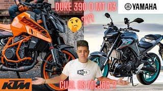 MT 03 o Duke 390️¿cuál es mejor ?¿valen la pena? Diferencias y especificaciones 