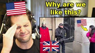 American reacts to Armed British Police VS Obnoxious American Tourists