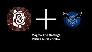 Getsuga and Magma BURST combo (My friend told me to make) | Shindo Life | Roblox