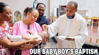 FINALLY, OUR SON GOT BAPTIZED! | WHY WE ARE NOT HAVING A BIG BABY DEDICATION PARTY | BAPTISM VLOG