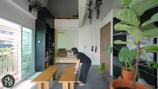 NEVER TOO SMALL: Unique Industrial Loft Apartment Renovation, Singapore 50sqm/538sqft