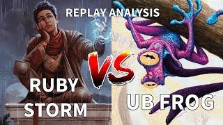 (MTG Modern )Match Analysis:Ruby Storm vs UB Frog/Murktide