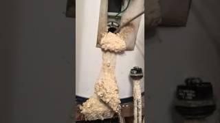 water heater loaded with limescale