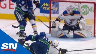 Troy Stecher Scores After Slick Vancouver Canucks Passing Play