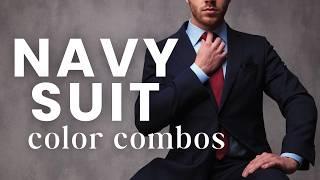 Master Navy Suit Essentials: The Right Shirt & Tie Color Combinations