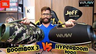 WAAW HYPERBOOM 1000 180W Vs JBL BOOMBOX 3 180W: Qual caixa de som levou a melhor? (Comparativo)