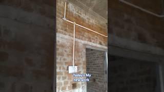 wall cutting style | electrical underground pipe fittingwork#electrical #youtubeshorts #trending