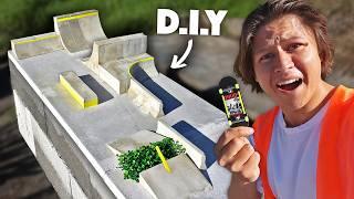 D.I.Y PUBLIC CONCRETE FINGERBOARD PARK! (Part 2)