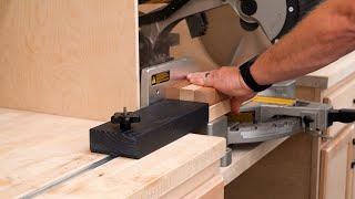 The BEST No-Frills Miter Saw Stop Block Setup