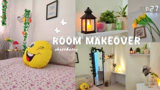 extreme aesthetic room makeover |korean & pinterest inspired |silent vlog