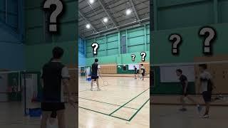 같은 팀도 속아버리는 서브 리턴..ㄷㄷ                                  #배드민턴 #badminton #badmintonlovers #배드민턴동호인