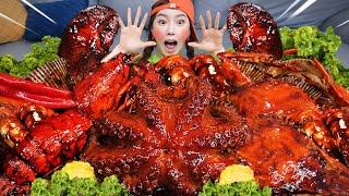 해물찜 FLEX  짜장 문어 랍스터 피조개 전복 해물찜  레시피 & 먹방 Octopus Lobster Seafoodboil Recipe Mukbang ASMR Ssoyoung