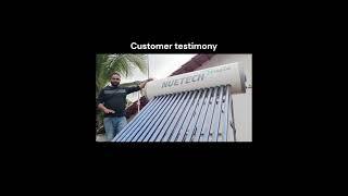 Mr. Sudeep from the Malnad region reviews our New innovative Nuetech Digital Solar Water Heater