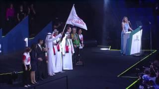 WorldSkills Flag Handover to Abu Dhabi during Closing Ceremony