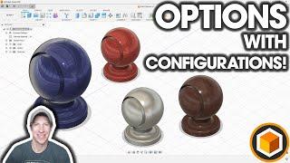 OPTIONS with Configurations for Fusion 360 - NEW FEATURE TUTORIAL!