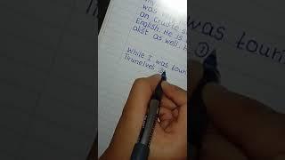 How Write English Cursive With Originally - quek write 001 handwriting #shorts