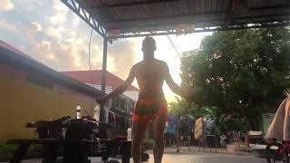 Training Muay Thai at Sitmonchai gym two hours outside Bangkok!  Music by Nick Menn! Check this out!