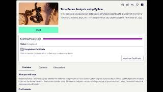 Time Series Analysis using Python answers for infosys springboard  #code#python#pythonprogramming