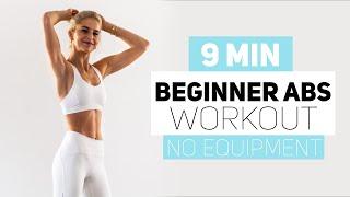 9 MINUTES BEGINNER ABS WORKOUT | no equipment | Caro Daur #DAURPOWER​