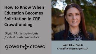 The Real Estate Crowdfunding Show - Ep. 364 | Jillian Sidoti - Crowdfunding Lawyers, LLP