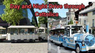 What the city of Cattolica looks like during the Day and Night