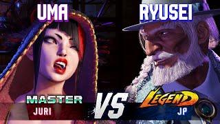 SF6 ▰ UMA (Juri) vs RYUSEI (JP) ▰ High Level Gameplay