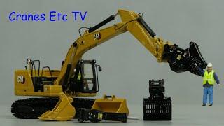 Diecast Masters Caterpillar 323 Next Gen with Work Tools by Cranes Etc TV