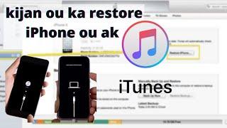 Kijan ou kapab restore yon iPhone direk avek iTunes / avek tout aparey apple , part 1