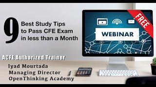 Best Study Tips to Pass CFE Exam - Iyad Mourtada
